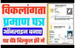 New Viklang Certificate Rajasthan